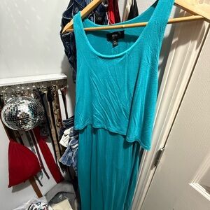 Mossimo Supply Co. Teal Maxi Dress